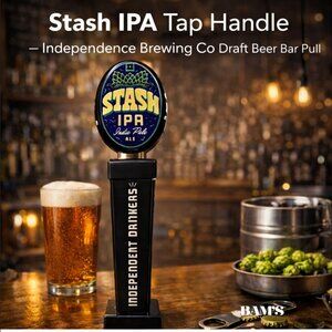 Stash‎ IPA Tap Handle – Independence Brewing Co Draft Beer Bar Pull